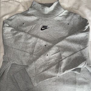 Nike Heather Gray Turtleneck Pullover